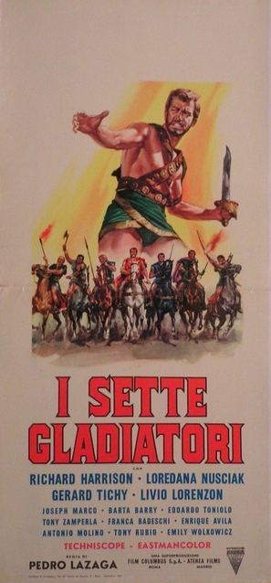 I sette gladiatori - Italian Movie Poster (thumbnail)