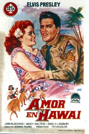 Blue Hawaii - Spanish Movie Poster (thumbnail)