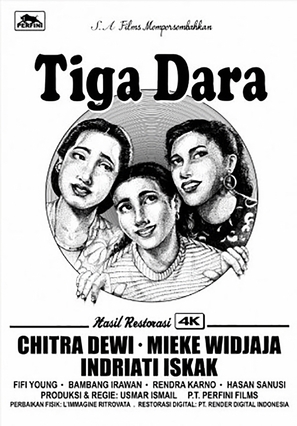 Tiga Dara - Indonesian Movie Poster (thumbnail)