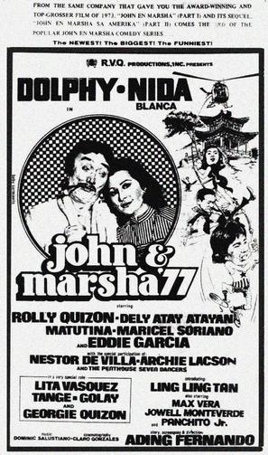 John &amp; Marsha &#039;77 - Philippine poster (thumbnail)