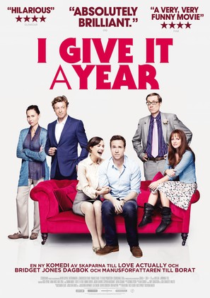 I Give It a Year - Swedish Movie Poster (thumbnail)