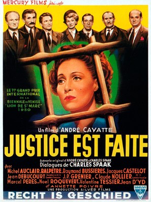 Justice est faite - Belgian Movie Poster (thumbnail)