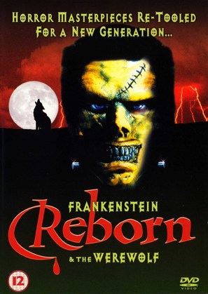 Frankenstein &amp; the Werewolf Reborn! - British DVD movie cover (thumbnail)