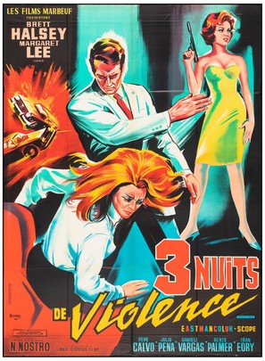 Tre notti violente - French Movie Poster (thumbnail)