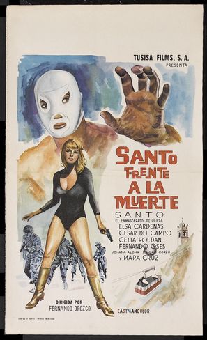 Santo frente a la muerte - Mexican Movie Poster (thumbnail)
