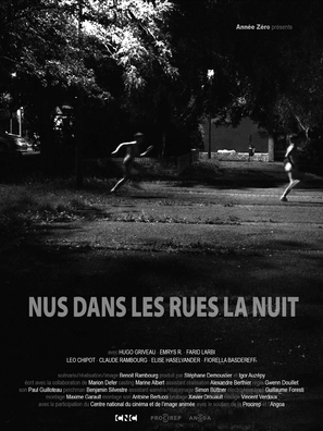 Nus dans les rues la nuit - French Movie Poster (thumbnail)