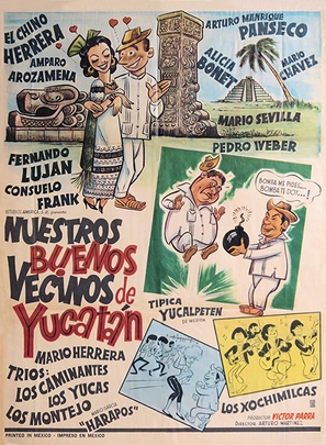 Nuestros buenos vecinos de Yucat&aacute;n - Mexican Movie Poster (thumbnail)