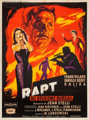 Rapt au deuxi&egrave;me bureau - French Movie Poster (thumbnail)