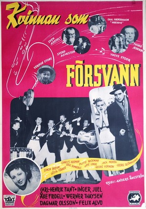 Kvinnan som f&ouml;rsvann - Swedish Movie Poster (thumbnail)