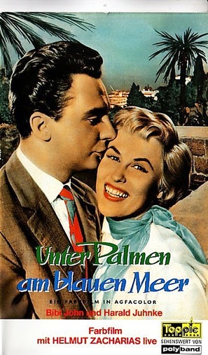 Unter Palmen am blauen Meer - German VHS movie cover (thumbnail)