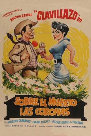 Sobre el muerto las coronas - Mexican Movie Poster (thumbnail)