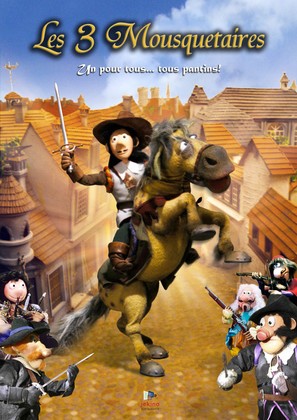 De tre musketerer - French Movie Poster (thumbnail)
