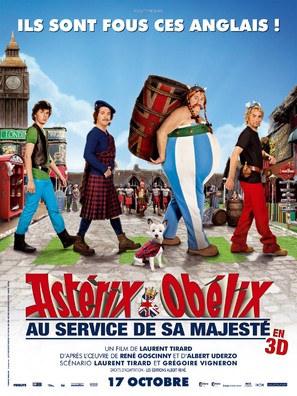 Ast&eacute;rix et Ob&eacute;lix: Au Service de Sa Majest&eacute; - French Movie Poster (thumbnail)