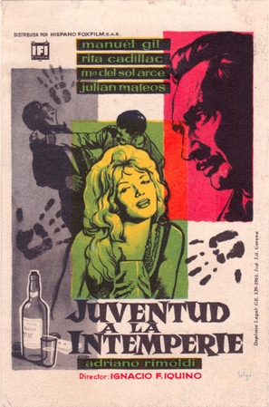 Juventud a la intemperie - Spanish Movie Poster (thumbnail)