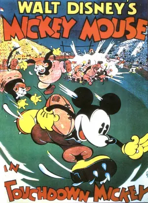 Touchdown Mickey Poster