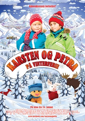 Karsten og Petra p&aring; vinterferie - Norwegian Movie Poster (thumbnail)