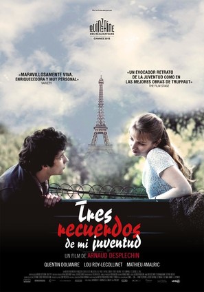 Trois souvenirs de ma jeunesse - Spanish Movie Poster (thumbnail)