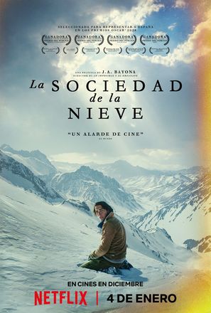 La sociedad de la nieve - Spanish Movie Poster (thumbnail)