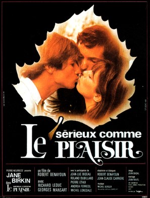 S&eacute;rieux comme le plaisir - French Movie Poster (thumbnail)
