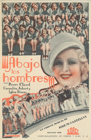 Abajo los hombres - Spanish Movie Poster (thumbnail)