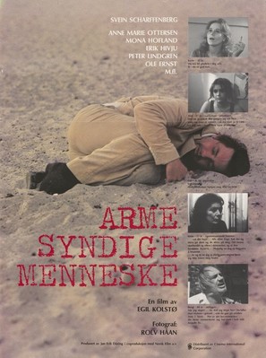 Arme, syndige menneske - Norwegian Movie Poster (thumbnail)