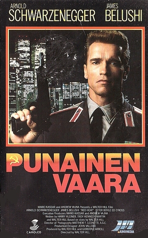 Red Heat - Finnish VHS movie cover (thumbnail)