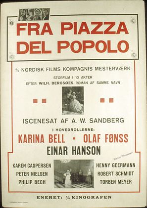 Fra Piazza del Popolo - Danish Movie Poster (thumbnail)