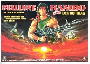 Rambo: First Blood Part II - German Movie Poster (thumbnail)