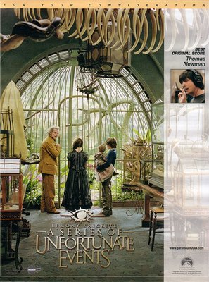 Lemony Snicket&#039;s A Series of Unfortunate Events - For your consideration movie poster (thumbnail)