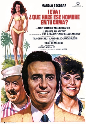 Eva, &iquest;qu&eacute; hace ese hombre en tu cama? - Spanish Movie Poster (thumbnail)