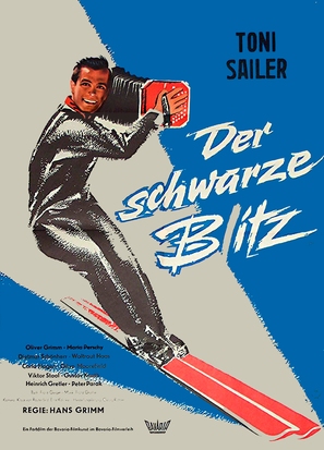 Der schwarze Blitz - German Movie Poster (thumbnail)