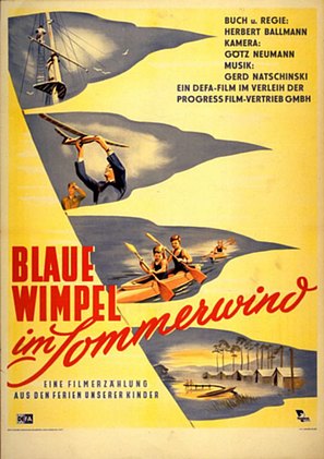 Blaue Wimpel im Sommerwind - German Movie Poster (thumbnail)