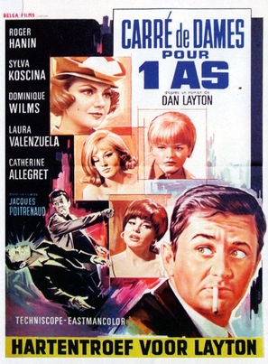 Carr&eacute; de dames pour un as - Belgian Movie Poster (thumbnail)