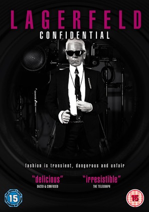 Lagerfeld Confidentiel - British DVD movie cover (thumbnail)