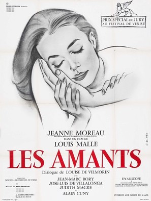 Les amants - French Movie Poster (thumbnail)