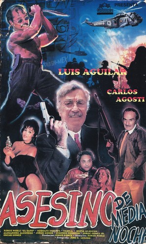 Asesino de medianoche - Mexican VHS movie cover (thumbnail)