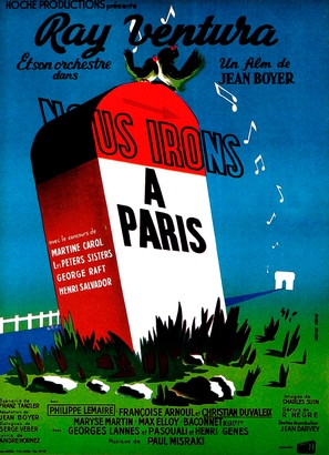 Nous irons &agrave; Paris - French Movie Poster (thumbnail)