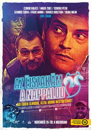 Az &eacute;jszak&aacute;m a nappalod - Hungarian Movie Poster (thumbnail)