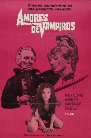 The Vampire Lovers - Argentinian Movie Poster (thumbnail)