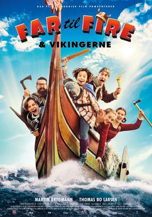 Far til fire og Vikingerne - Danish Movie Poster (thumbnail)