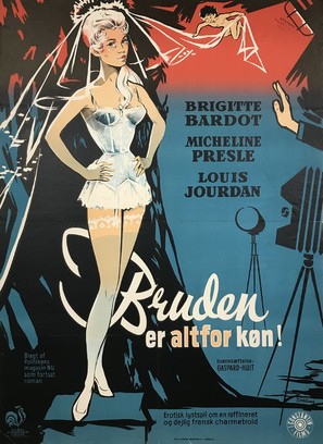 Mari&eacute;e est trop belle, La - Danish Movie Poster (thumbnail)