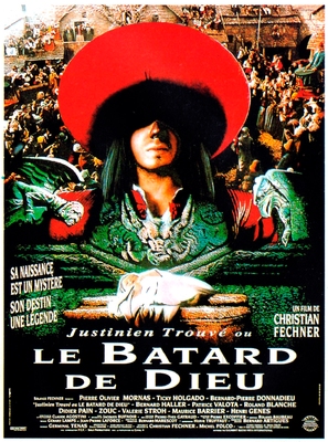 Justinien Trouv&eacute;, ou le b&acirc;tard de Dieu - French Movie Poster (thumbnail)