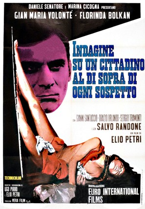 Indagine su un cittadino al di sopra di ogni sospetto - Italian Movie Poster (thumbnail)