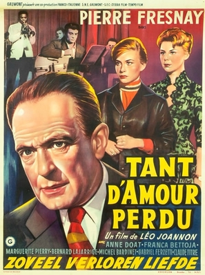 Tant d&#039;amour perdu - Belgian Movie Poster (thumbnail)