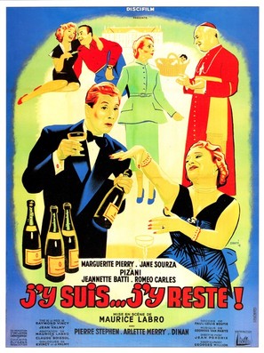 J&#039;y suis... j&#039;y reste - French Movie Poster (thumbnail)