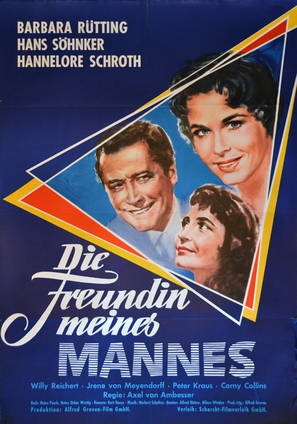 Die Freundin meines Mannes - German Movie Poster (thumbnail)