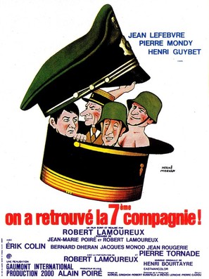 On a retrouv&egrave; la 7e compagnie - French Movie Poster (thumbnail)