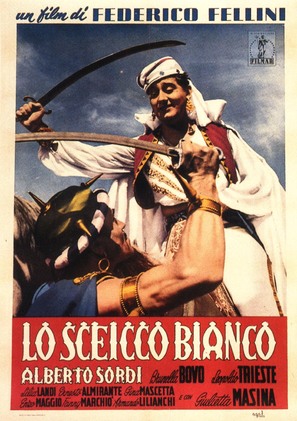 Lo sceicco bianco - Italian Movie Poster (thumbnail)