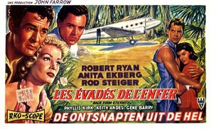 Back from Eternity - Belgian Movie Poster (thumbnail)