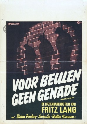 Hangmen Also Die! - Dutch Movie Poster (thumbnail)